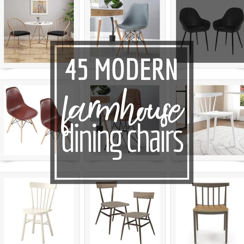 Farmhouse modern dining chairs discount