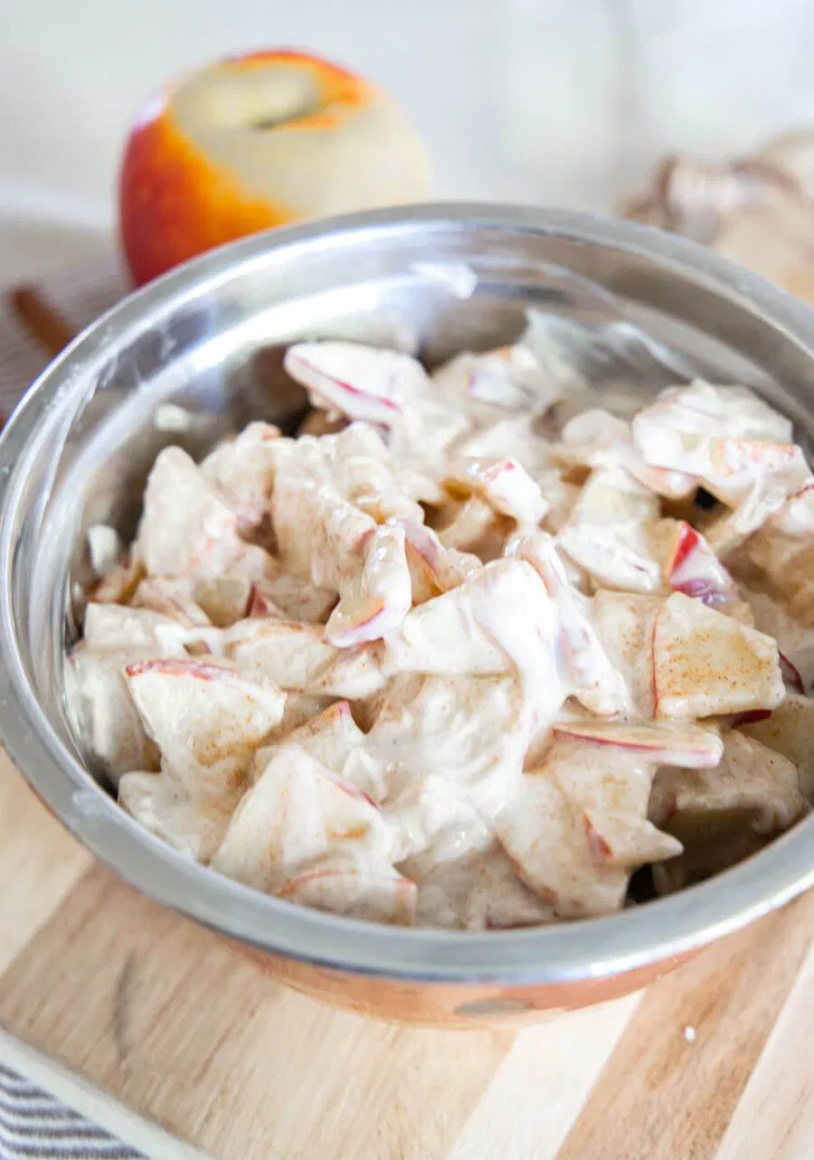 Easy 4 Ingredient Apple Salad Recipe Twelve On Main